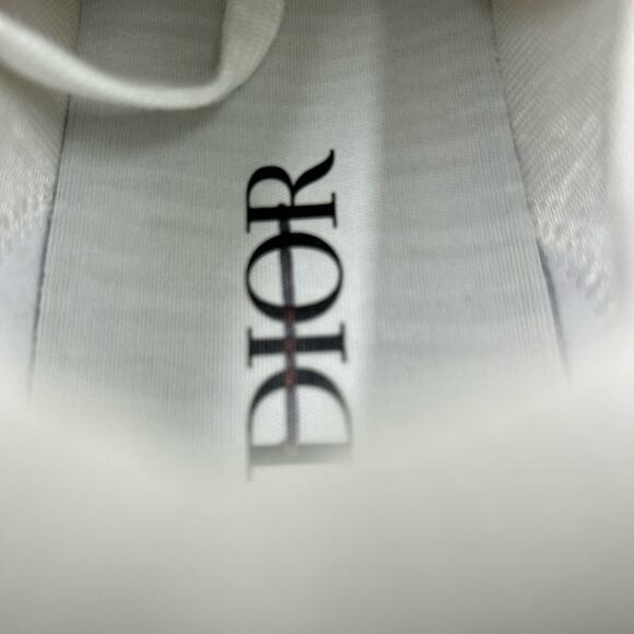 Men's Dior B 27 white calf skin sneakers size 42 made in Italy - Picture 7 of 16